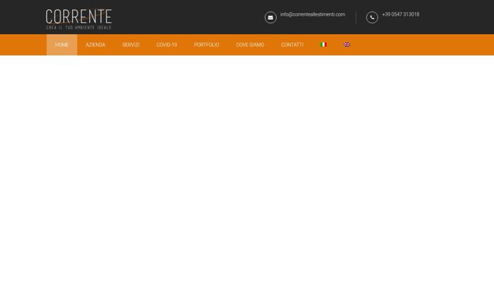 Screenshot of correnteallestimenti.com