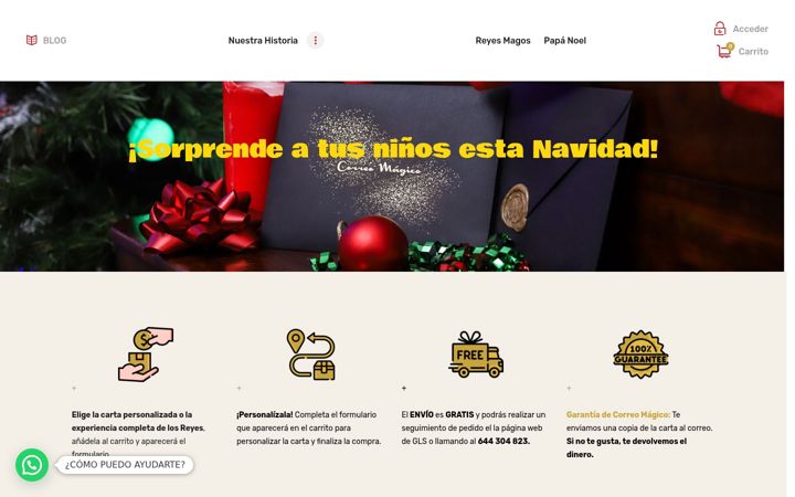Screenshot of correomagico.es