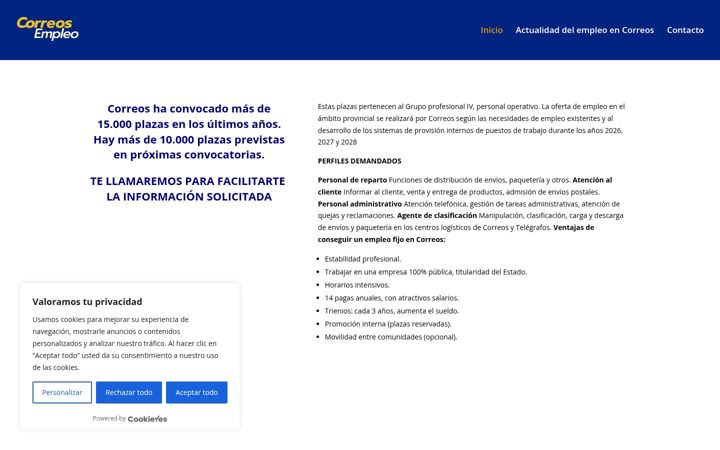 Screenshot di correosempleo.net