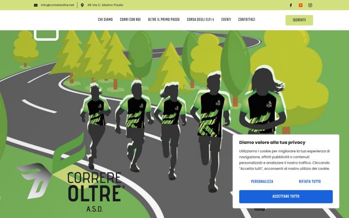 Screenshot of correreoltre.it