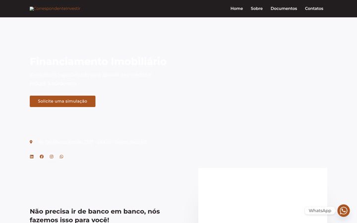 Screenshot of correspondenteinvestir.com.br