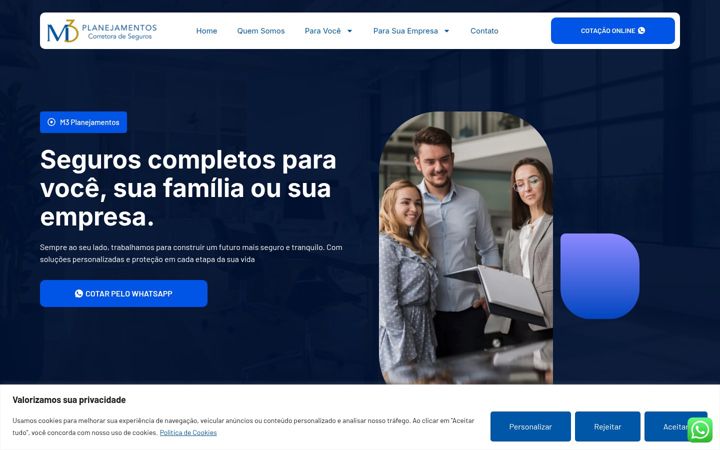 Screenshot of corretoram3.com.br