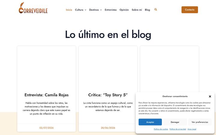 Screenshot of correveidile.es
