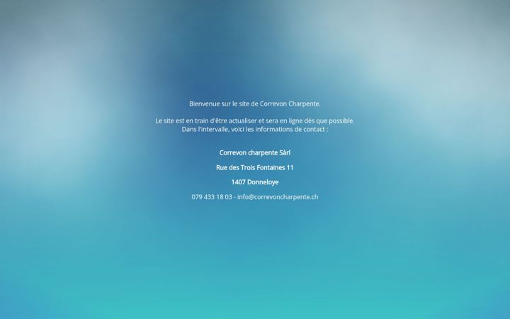 Screenshot of correvoncharpente.ch