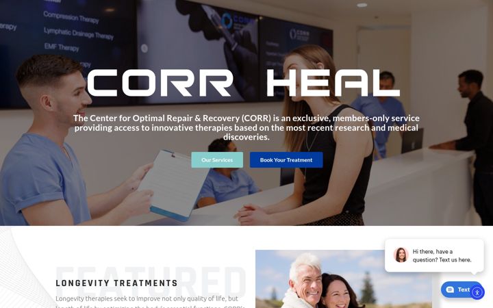 Screenshot of corrheal.com