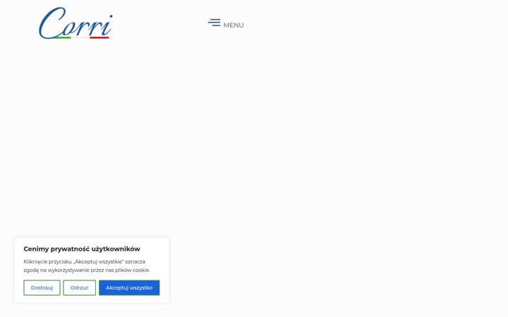 Screenshot of corri.pl