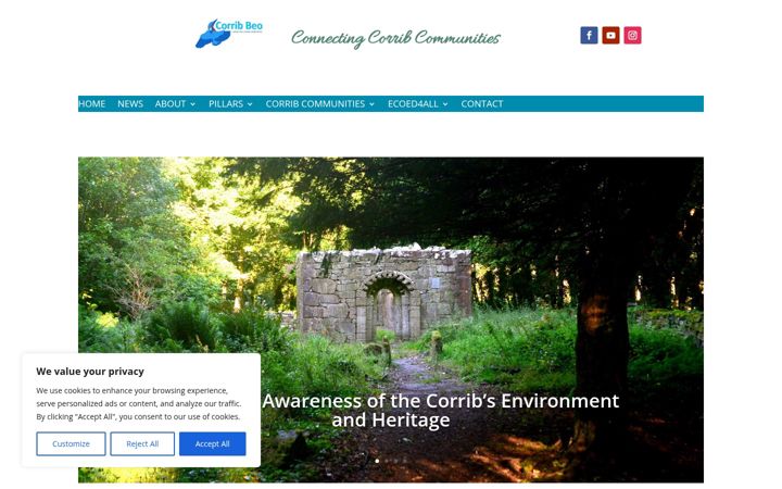 Screenshot of corribbeo.org