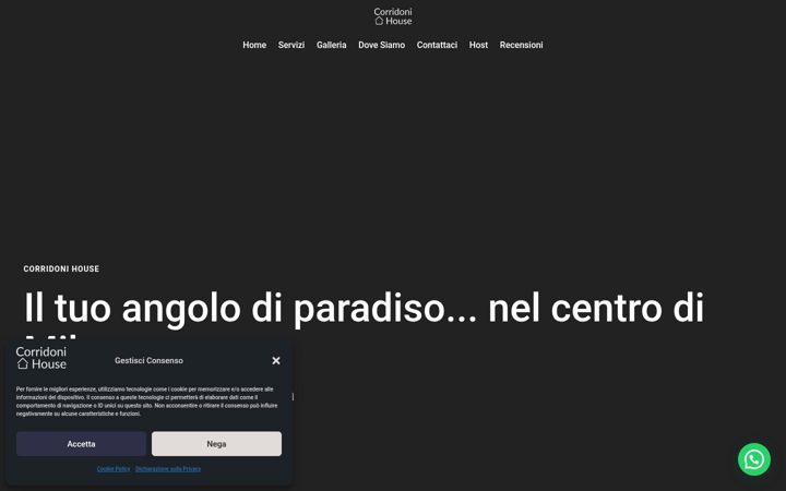 Screenshot of corridonihouse.it