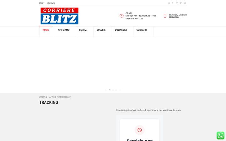 Skärmbild av corriereblitz.it