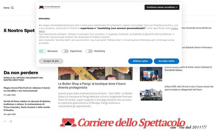 Screenshot of corrieredellospettacolo.net