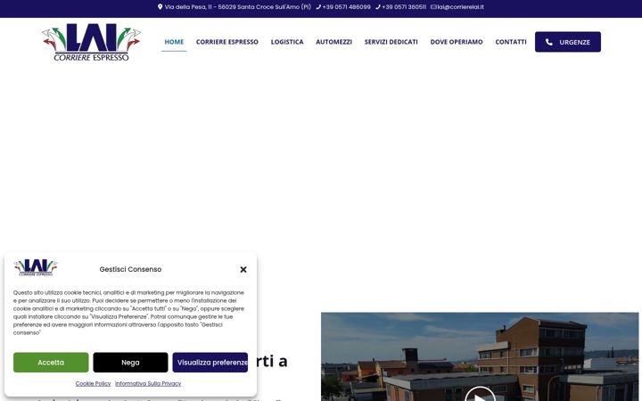 Screenshot of corrierelai.com
