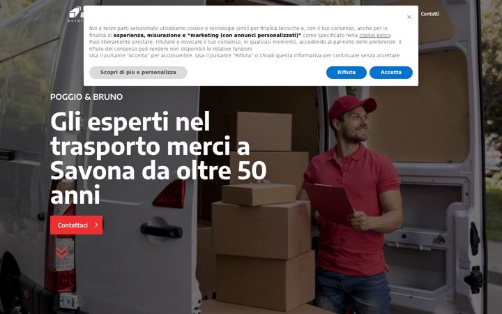 Screenshot of corrierepoggioebruno.com