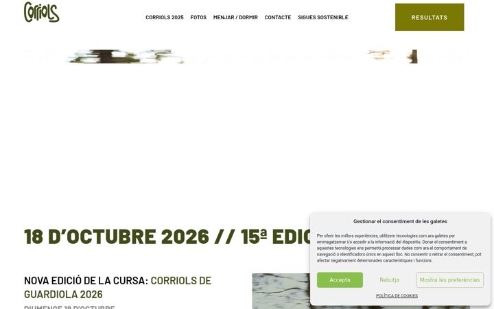 Screenshot of corriolsdeguardiola.cat