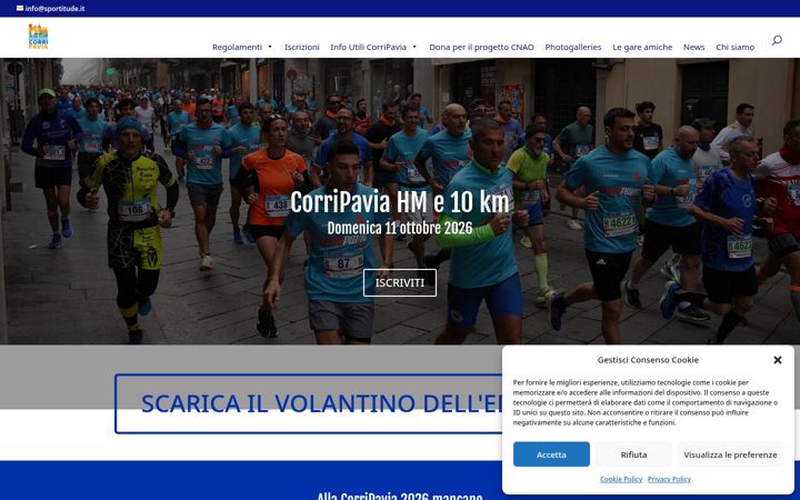 Screenshot of corripavia.it