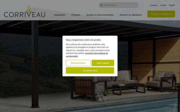 Screenshot of corriveaumdj.com