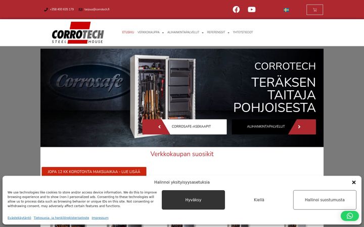 Screenshot di corrotech.fi
