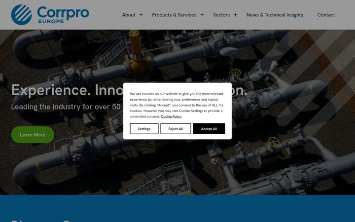 Screenshot of corrproeurope.com