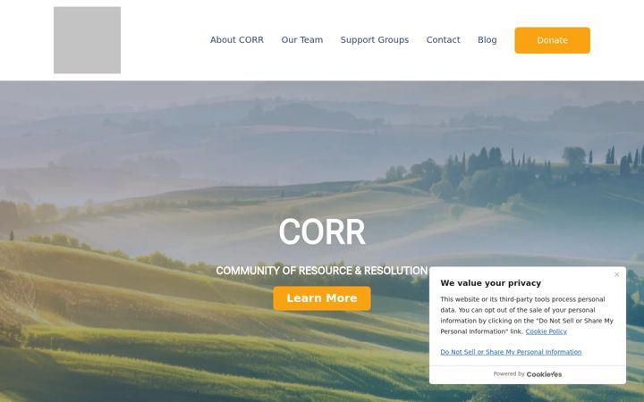 Screenshot of corrsite.com
