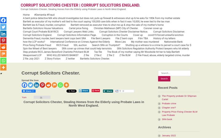 Screenshot of corruptsolicitors.co.uk