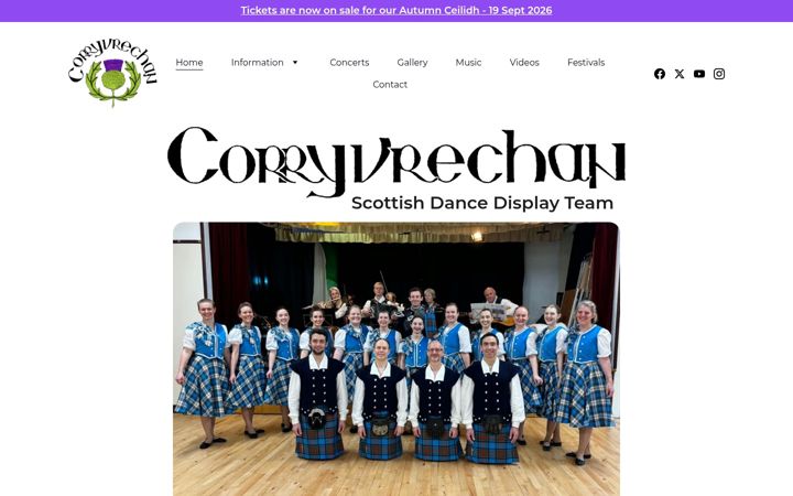 Screenshot of corryvrechan.org.uk