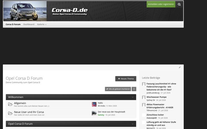 Screenshot of corsa-d.de