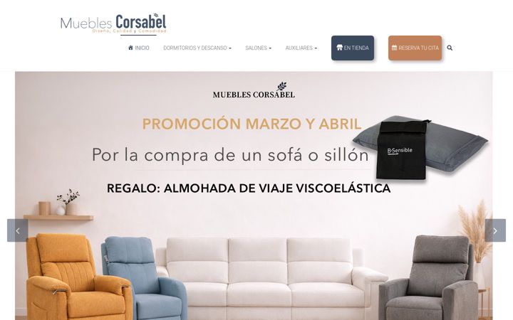 Screenshot of corsabelmuebles.com