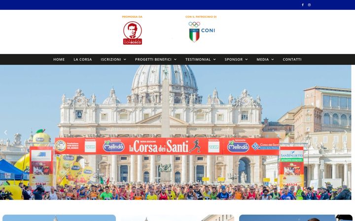 Screenshot of corsadeisanti.it