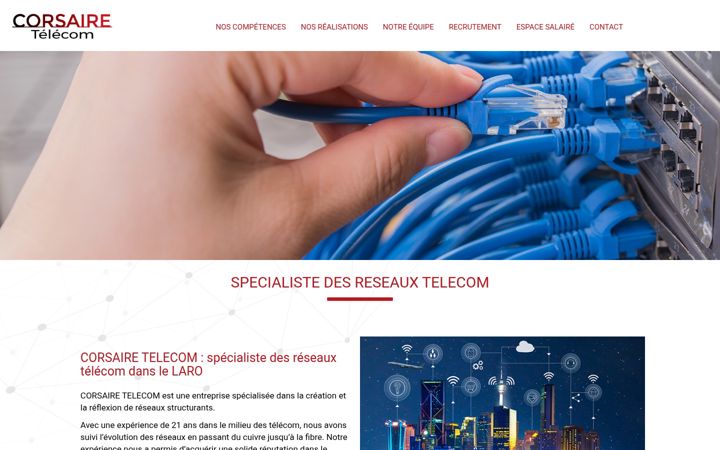 Screenshot of corsaire-telecom.fr