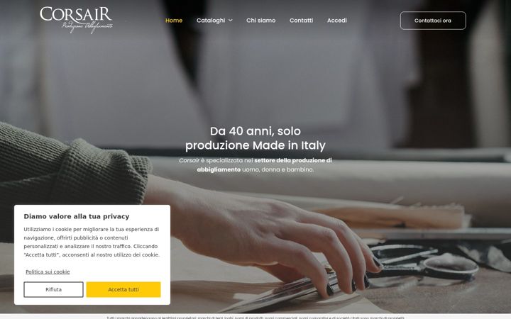 Screenshot of corsairsrl.it
