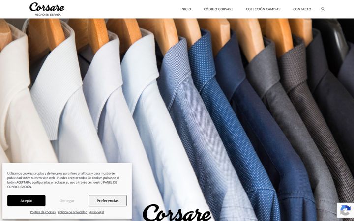 Screenshot of corsare.com