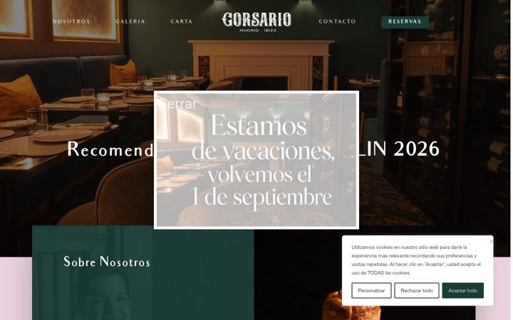 Screenshot of corsariomadrid.com