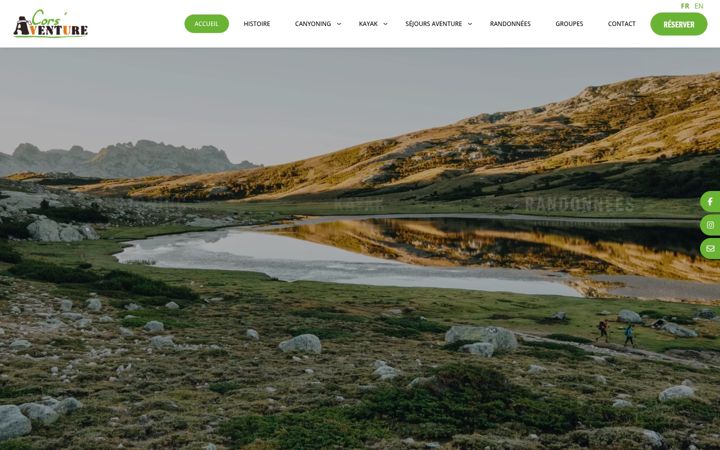 Screenshot of corse-aventure.com