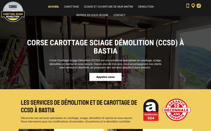 Screenshot of corse-csd.fr