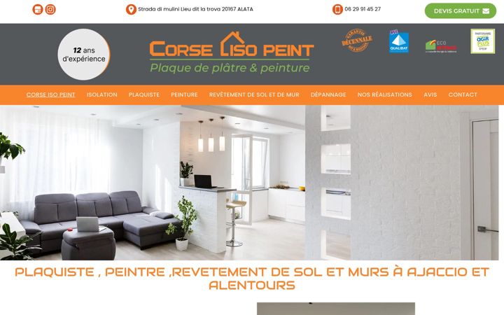 Screenshot of corse-iso-peint.fr