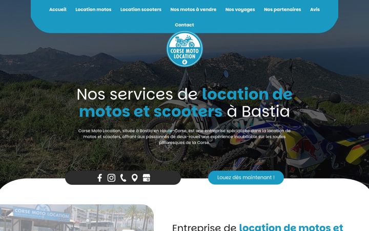 Screenshot of corse-moto-location.fr