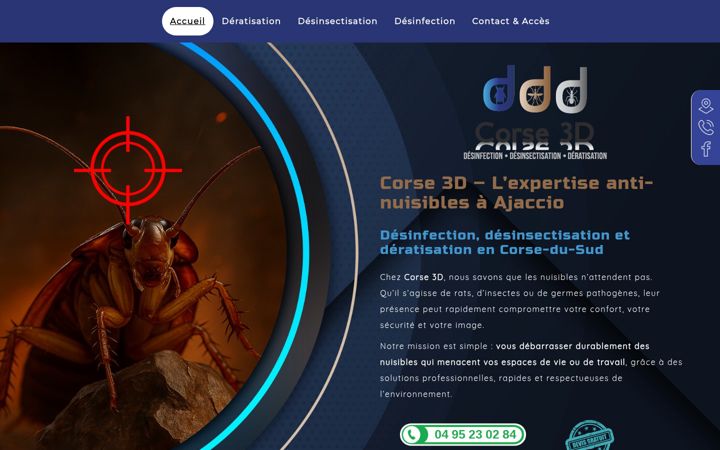 Screenshot of corse3d.fr
