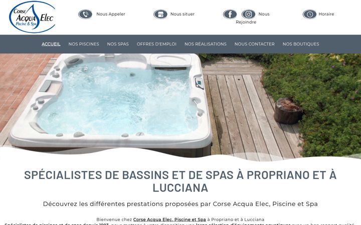 Screenshot of corseacquaelec.fr