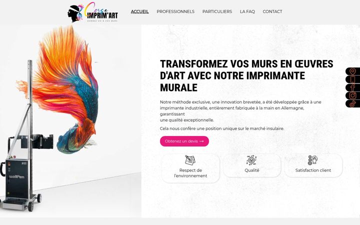 Screenshot of corseimprimart.fr
