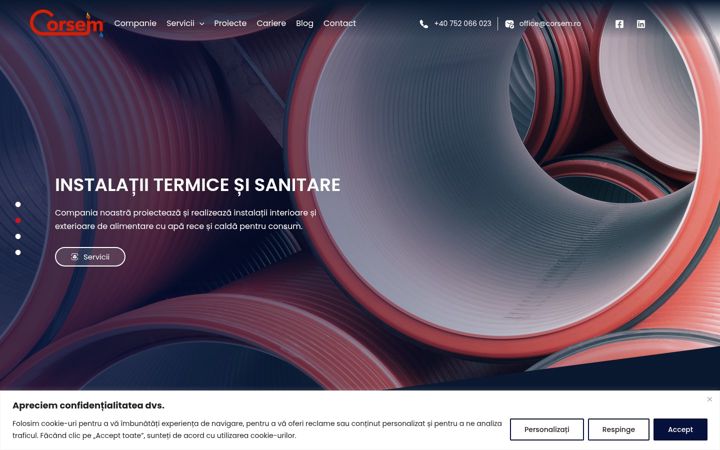 Screenshot of corsem.ro