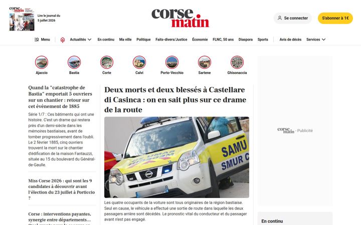 corsematin.com