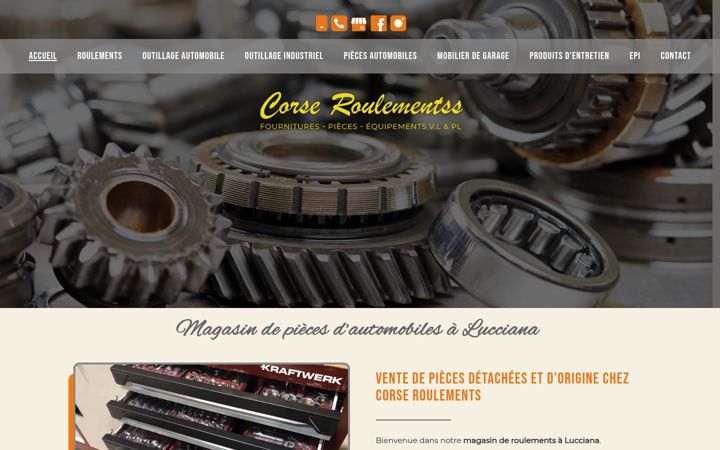 Screenshot of corseroulements.fr