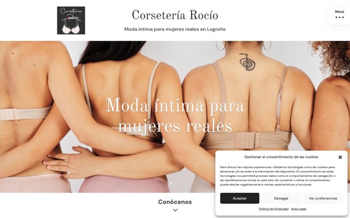 Screenshot του corseteriarocio.es
