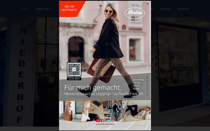 Screenshot of corsetterie-miederhoff.de