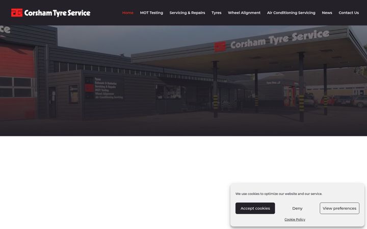 Screenshot di corshamtyres.co.uk