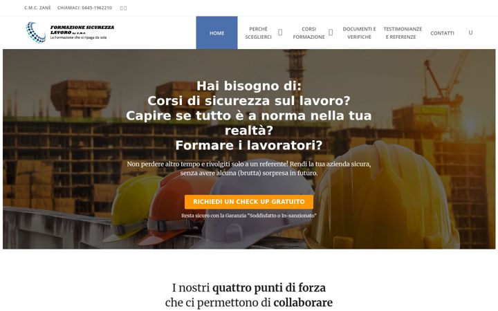 Skärmbild av corsi-sicurezza-lavoro-cmc.it