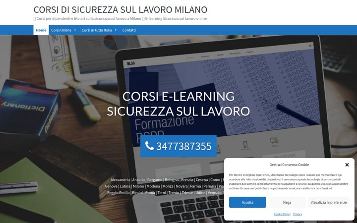 Screenshot of corsi-sicurezza-lavoro.com
