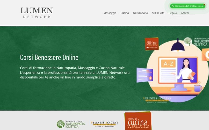 Screenshot of corsibenessereonline.it