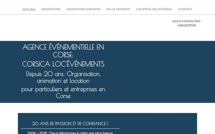 Zrzut ekranu corsica-loc-evenements.fr