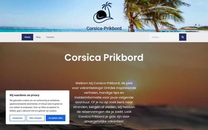Ekrānuzņēmums no corsica-prikbord.nl