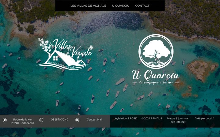Screenshot of corsica-vignale.fr